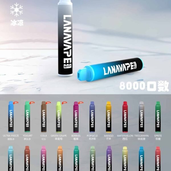 LANA 8000 PUFFS 拋棄式一次性電子煙 台灣電子煙推薦