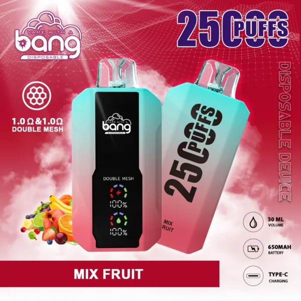 Bang 25000 Puffs 超大屏幕 超大容量可充電拋棄式電子煙