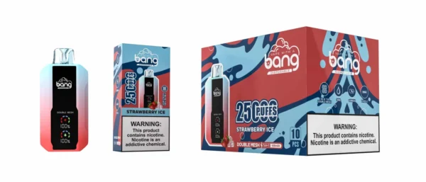 Bang 25000 Puffs 超大屏幕 超大容量可充電拋棄式電子煙