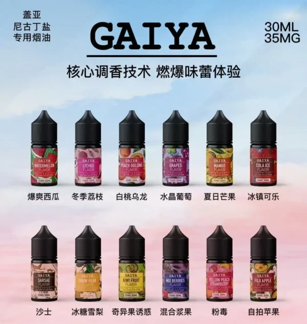 GAIYA 蓋亞煙油系列 小煙油30ml/35mg  蓋亞電子煙油