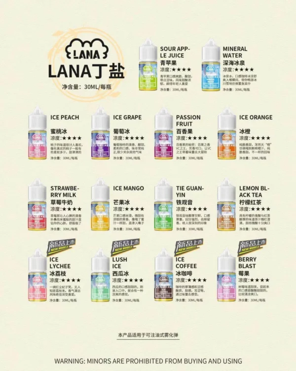 ✅ 正品 LANA 拉娜電子煙油   台灣711到付