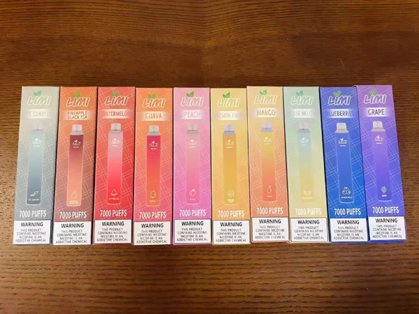 LIMI 7000 PUFFS 發光拋棄式電子煙 台灣一次性電子煙推薦