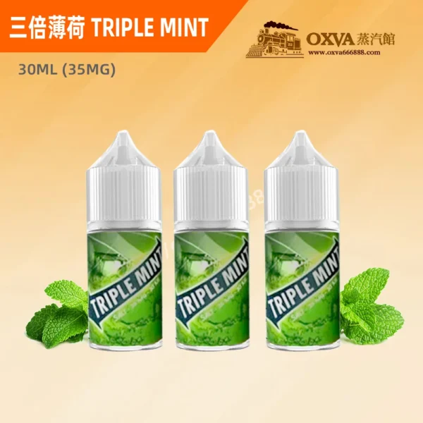 三倍薄荷煙油 TRIPLE MINT 綠箭薄荷 丁鹽鹽油 30ml 台灣 高濃度 重度薄荷涼煙油